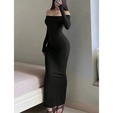 G 35538 Off-shoulder Slim Dresses һ�ּ���������ȹ�羳��