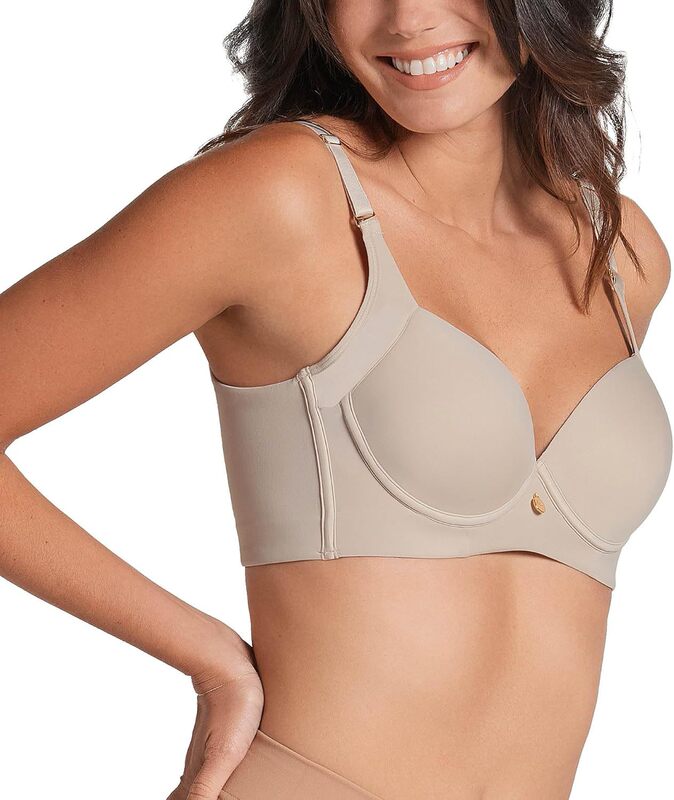 Leonisa High-Profile – Smooth Back Bra, Full Coverage Underwire Bra, Adjustable Hook-And-Eye Closure