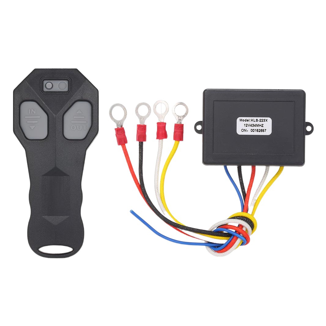 Winch coche universal cabrestante eléctrico control remoto inalámbrico lámpara de control remoto 12V cabrestante eléctrico