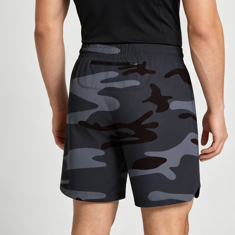 Cross-Border Men's Shorts Woven Quick-Dry Solid Color Running Fitness Sports Casual American-Style Five-Point Pants European and American Foreign Trade Cross-Border Men's Shorts Woven Quick-Dry Solid Color Running Fitness Sports Casual American-Style Five-Point Pants European and American Foreign Trade