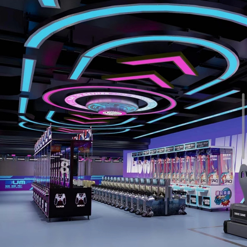 Oficina LED lámpara de tira gimnasio centro comercial supermercado gimnasio supermercado lámpara de modelado lámpara de tira de empalme sin costura