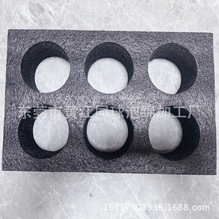 加厚黑色珍珠棉包装内衬 外卖奶茶打包分装防洒保温EPE海绵内托