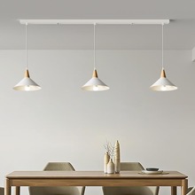 led餐厅吊灯北欧简约现代吧台日式原木创意卧室床头吊灯中山灯具