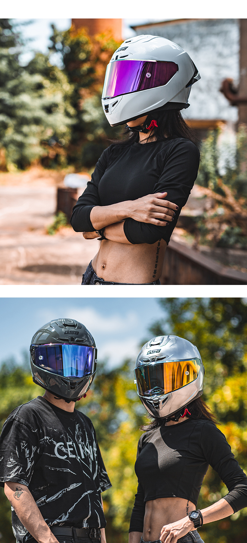 GSB Donglai Also Co-branded Motorcycle Helmet Full Face 361GT