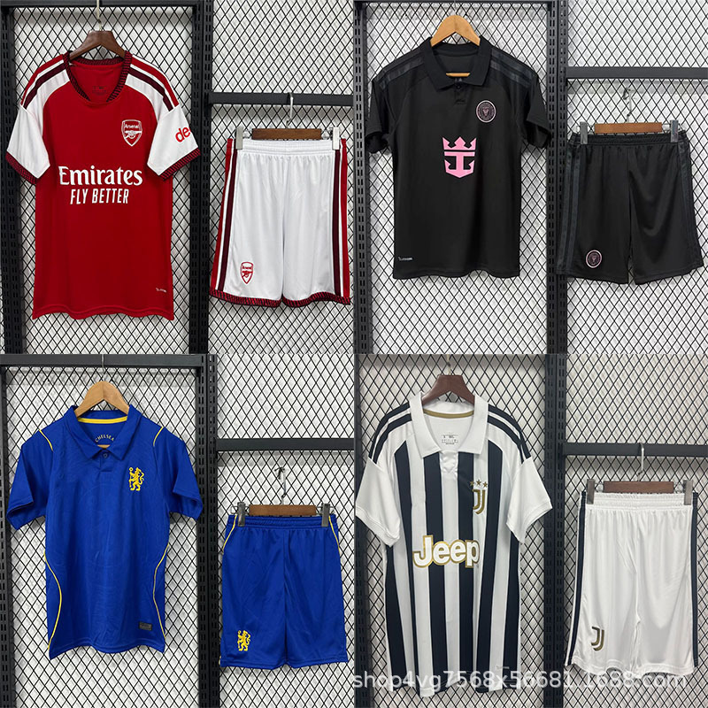 Cross-Border Wholesale 2627 Football Jerseys, World Club Short-Sleeved Fan Clothing, Children's Football Outdoor Sportswear, Customizable with Numbers Cross-Border Wholesale 2627 Football Jerseys, World Club Short-Sleeved Fan Clothing, Children's Football Outdoor Sportswear, Customizable with Numbers