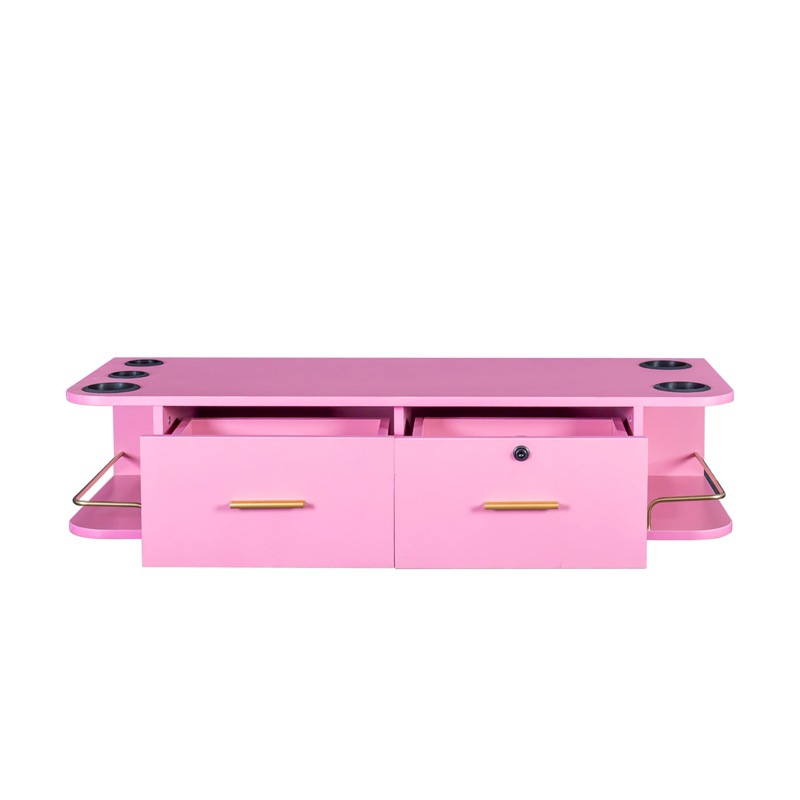 Barber shop mesa de peluquería salón mesa de maquillaje simple mesa de peluquería de pared