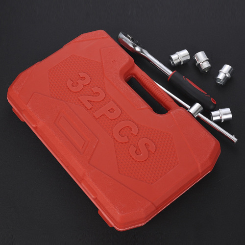 Factory Sales Car Repair Tools 32-Piece 37-Piece Set Combo Set Socket 1/2 Large Flight Ratchet Wrench Tool Kit