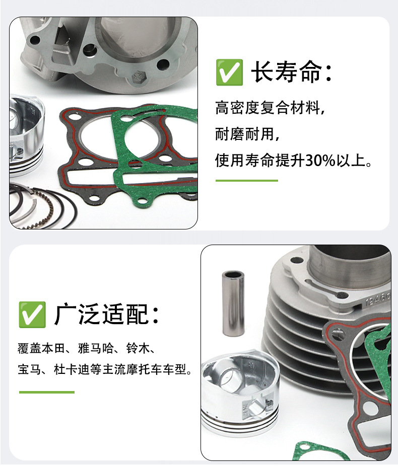 Suitable for Guangyang Gp Dongli/Jinli Ck125T-12-3W-8B-10 Lingli Sr Cylinder Gpx Cylinder Piston Ring