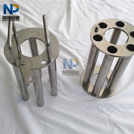 不锈钢强磁环形套管易清理强磁棒磁格栅磁力架
