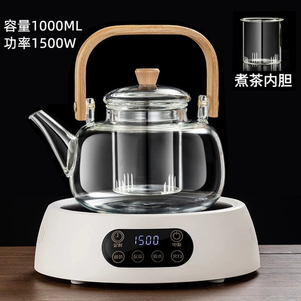 1500W white K6+ bamboo and wood beam lifting pot