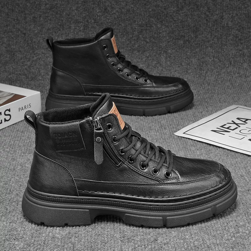 Martens, high winter non-slip footwear platform, universal shoes for leather shoes