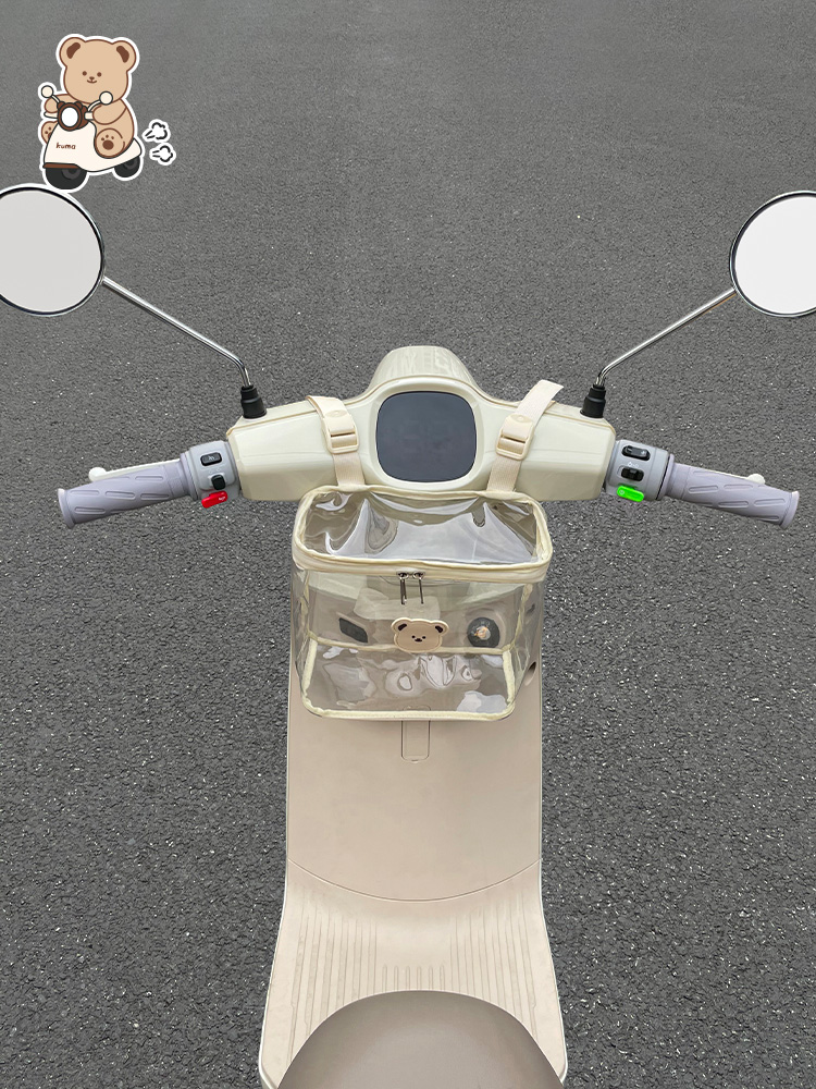 电动车挂包前置通用收纳袋挂物包电瓶车自行车手机包防水置物挂兜