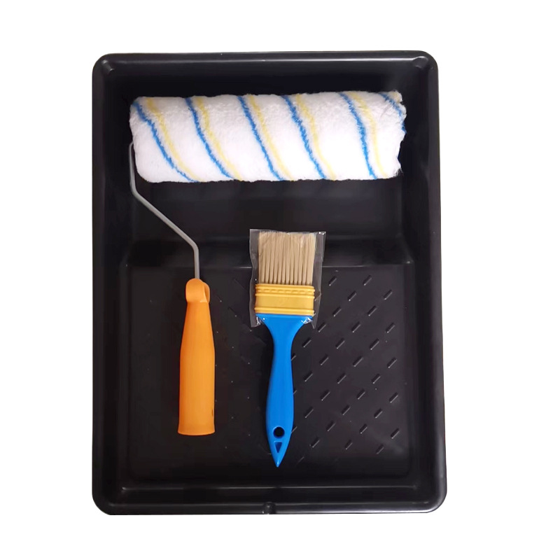 Pintor Herramienta de pintura de pared Cepillo de rodillo Pintura de látex Cepillo de pintura Bandeja de pintura Juego de decoración Combinación al por mayor image 8