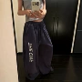 宽松男女美式辣妹裤子