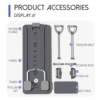 Gray supreme model with push-up handle + tension rope + environmentally friendly grip + mobile phone holder (foldable)