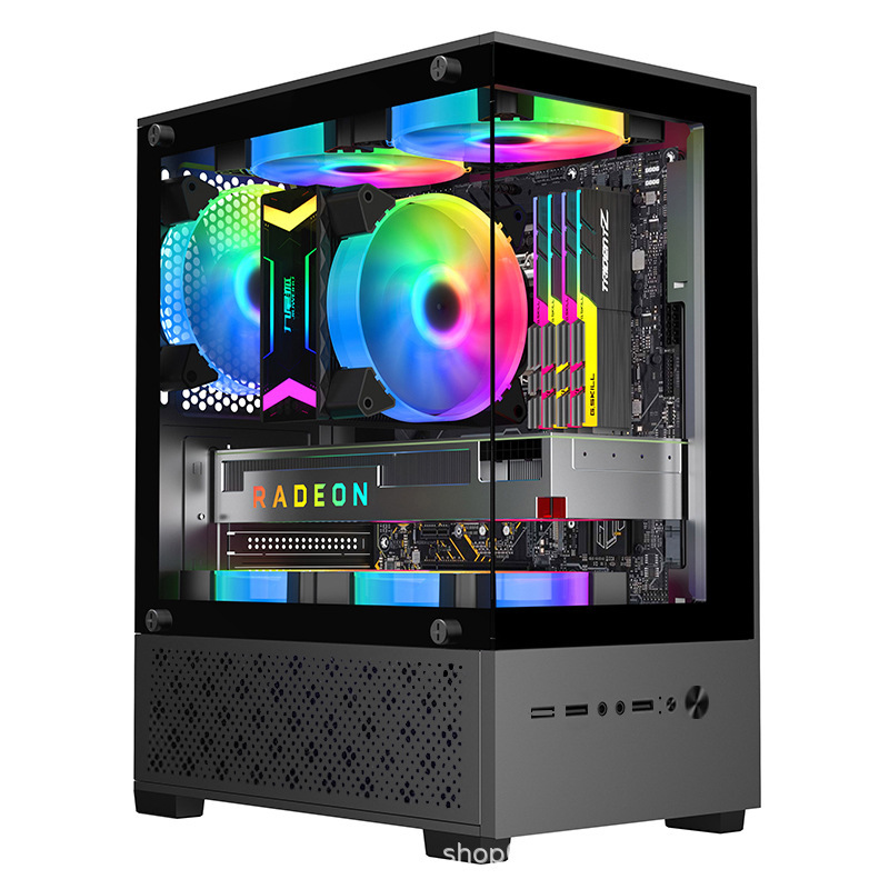 T8 Sea View Room Computer Case Assembly Desktop Case Matx Motherboard Glass Side Transparent Atx Case White T8 Sea View Room Computer Case Assembly Desktop Case Matx Motherboard Glass Side Transparent Atx Case White