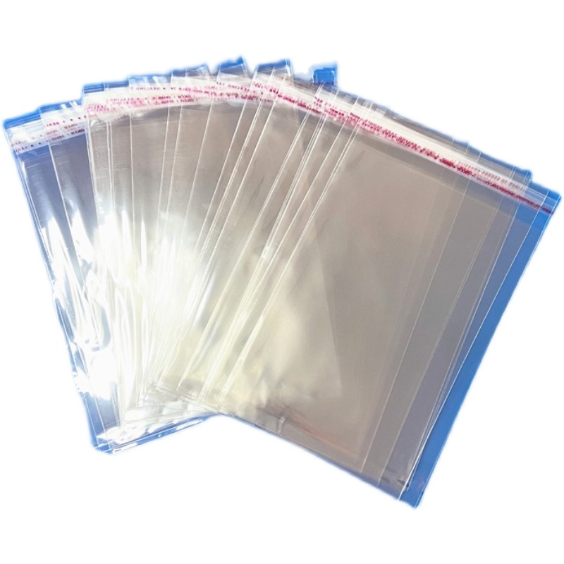 Bolsa transparente autoadhesiva de alta definición gruesa OPP bolsas de sobre juguetes joyería bolsa adhesiva bolsa de ropa bolsa de embalaje de camiseta