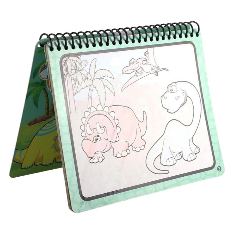 Libro de pintura de agua mágica libro de pintura de agua de jardín de infantes Libro de pintura rojo libro de pintura de iluminación preescolar juguete