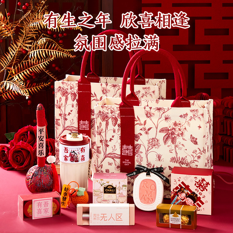 伴手礼女伴娘高档实用礼品送姐妹团闺蜜结婚回礼手提包送宾客礼品|undefined