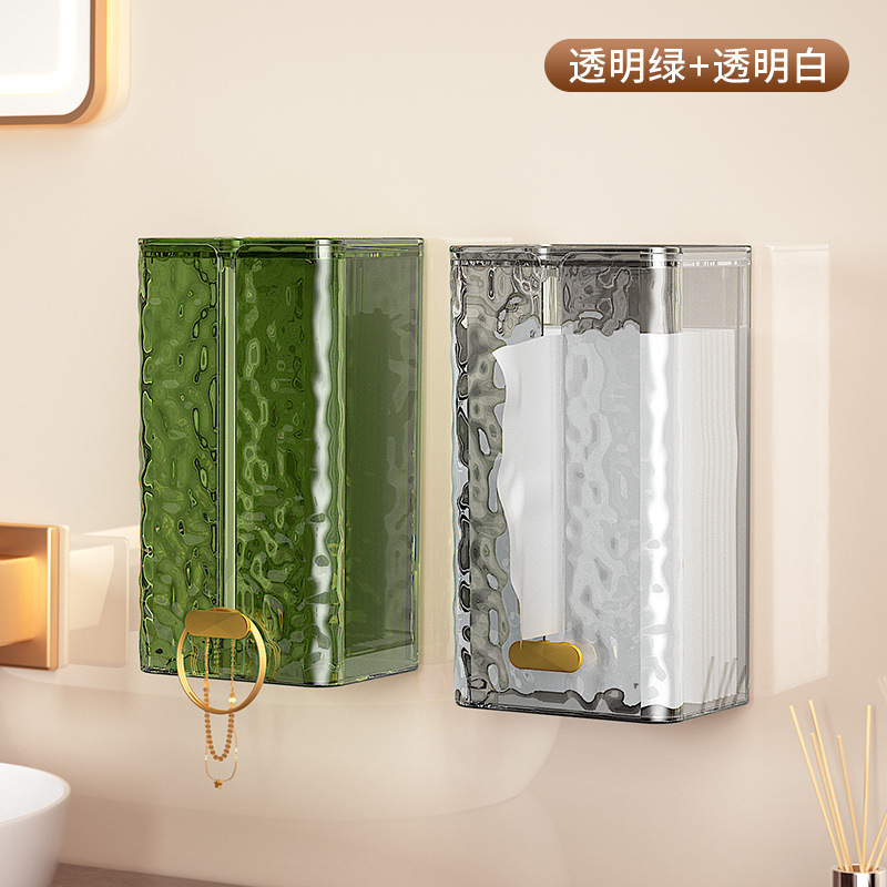 氷河紋ティッシュケース壁掛け式ティッシュケース家庭用キッチンナプキンケース軽贅沢風洗顔タオル収納ケース|undefined