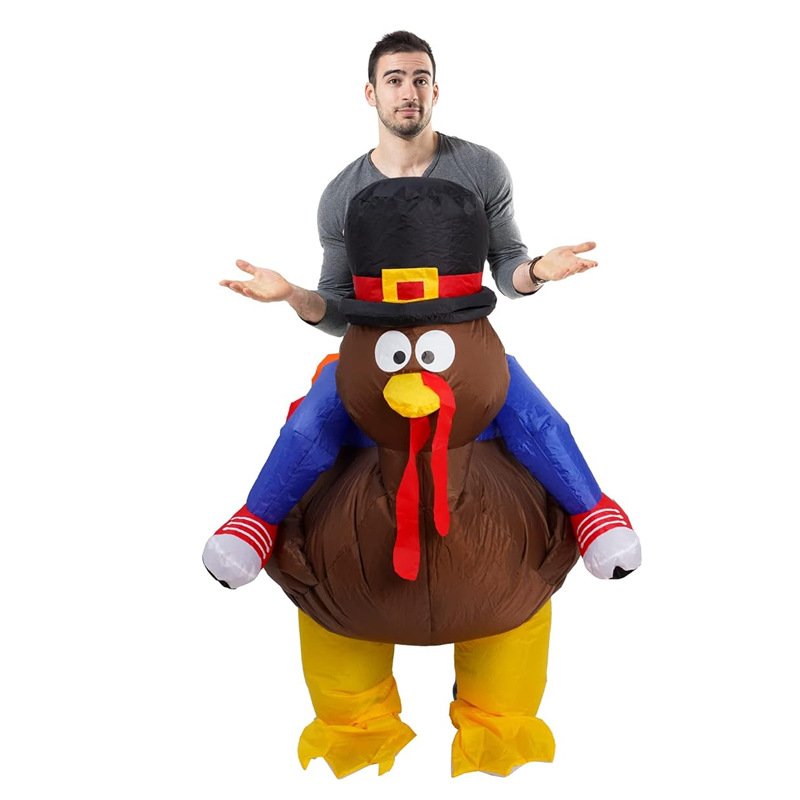 Venta caliente Traje inflable transfronterizo Dinosaurio de Halloween Alien Tyrannosaurus Rex Dress Up Ropa de actuación divertida Decoración de fiesta