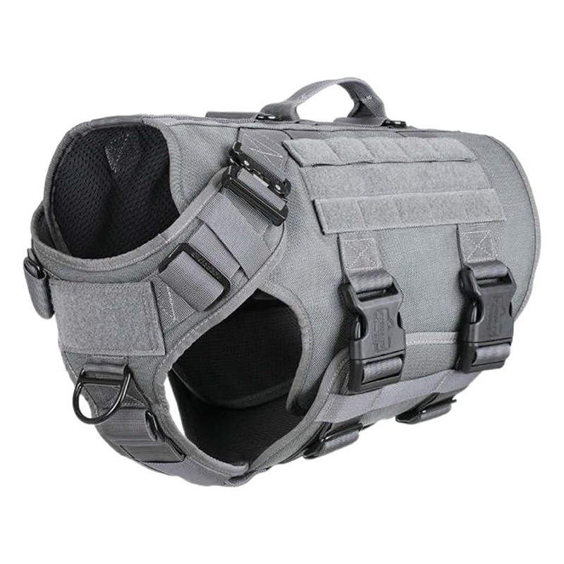 Transfronterizo para mascotas mediano y grande militar perro táctico correa de pecho correa de perro Cadena de perro al por mayor