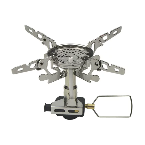 Camping Stove Lightweight Integrated Windproof Stove Electronic Ignition Outdoor Camping Hiking Portable Mini Gas Stove
