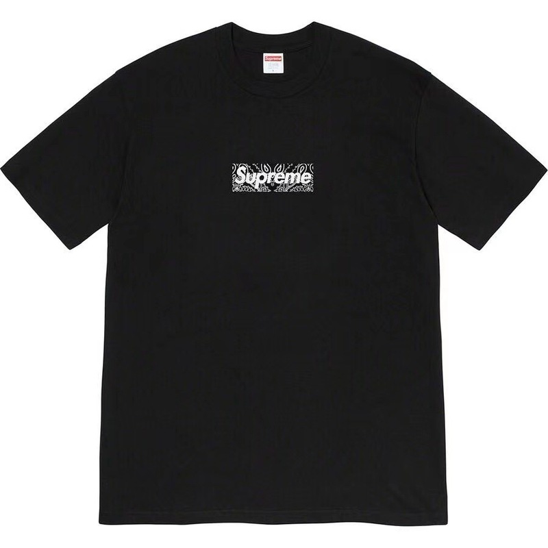 ヨーロッパとアメリカのトレンディなブランド 270 グラム純綿ストリート Sup レタールーズ半袖 Tシャツ男性と女性のクラシックプリントジョイント Tシャツ夏|undefined
