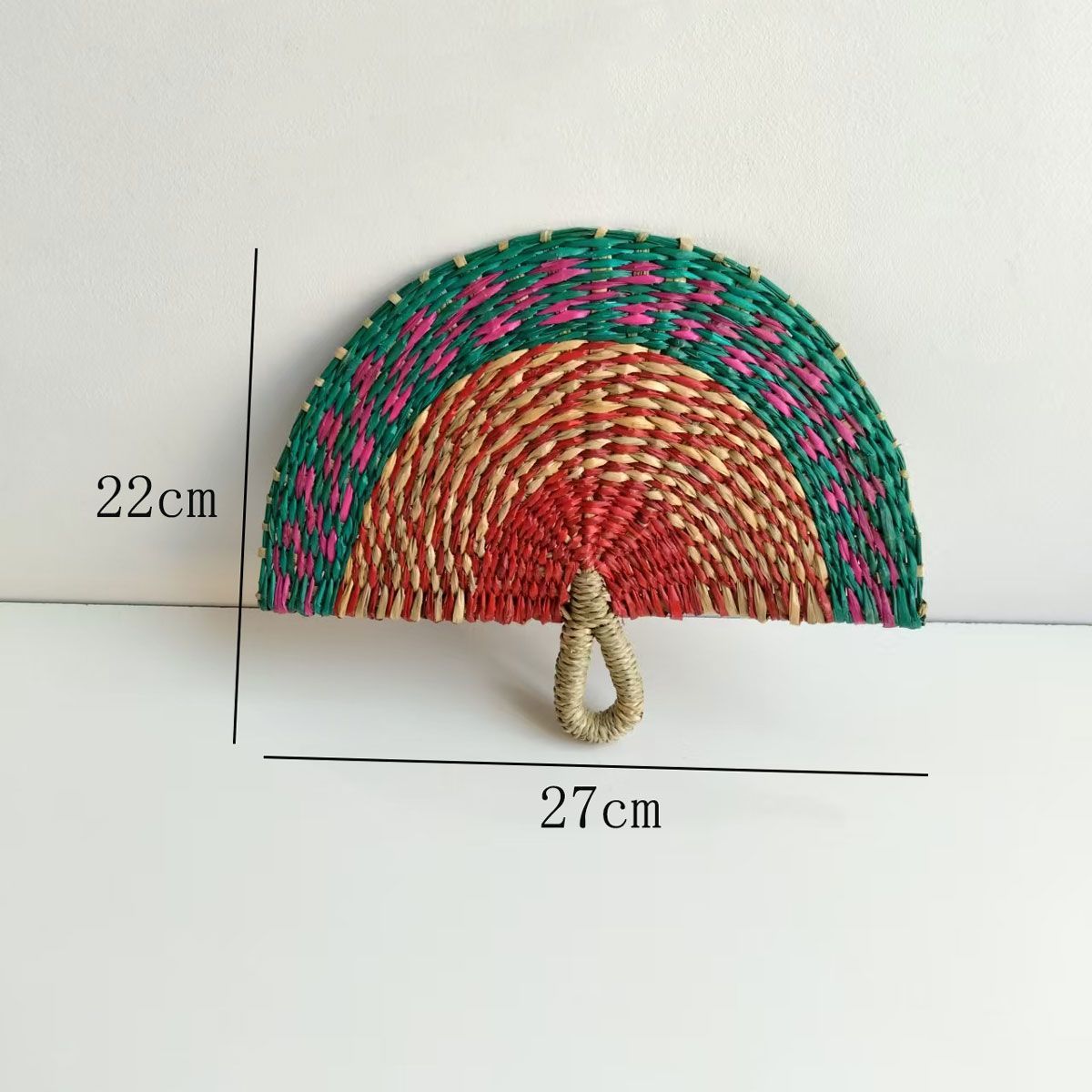 Pequeño rosa azul en forma de abanico (30*22CM)