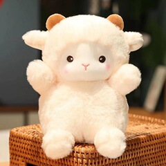 クロスボーダーの羊のぬいぐるみが可愛いです。羊の人形を着て誕生日プレゼントします。