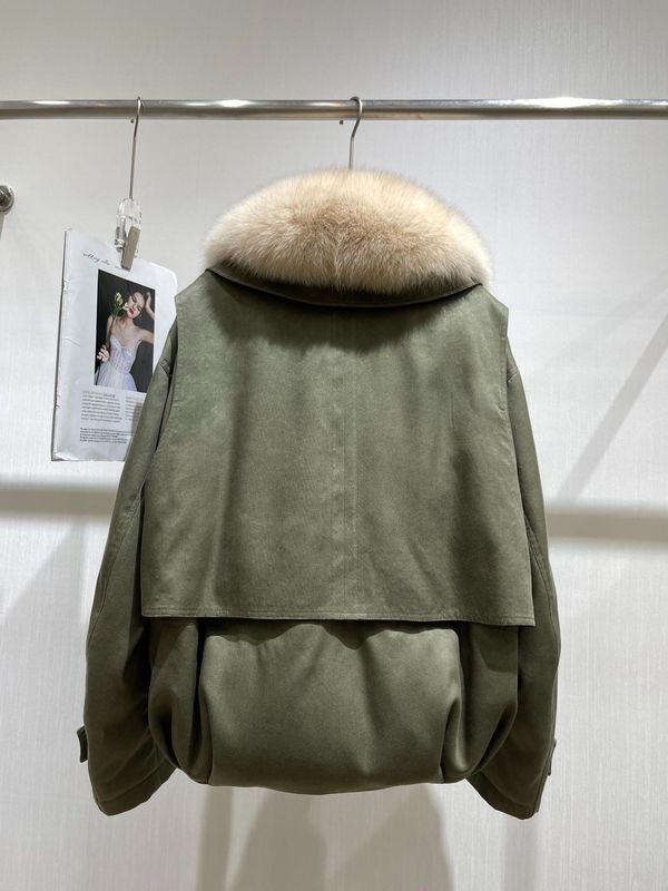 2025海宁新款少女时尚爆款超大狐狸毛领高品质鹅绒内胆羽绒服外套|undefined