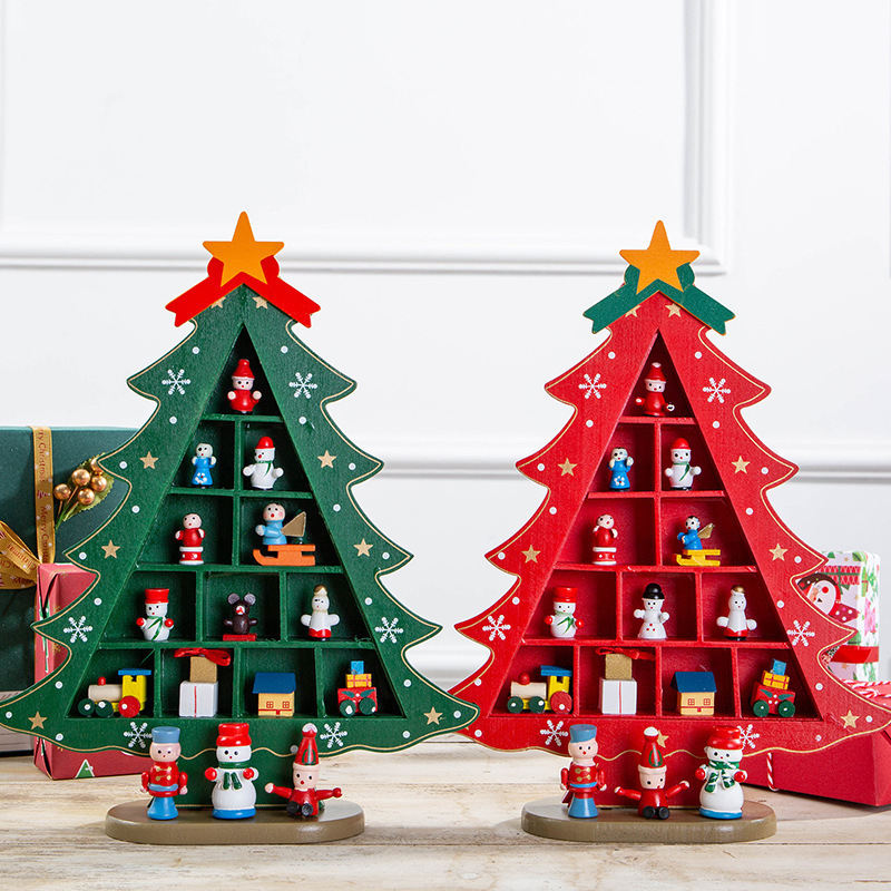 2025年クリスマスデコレーション 小型ミニツリー DIY 立体インスタ風シーンレイアウト デスクトップ飾り 子供用 家庭用|undefined