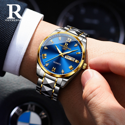 Ruizhiyuan brand Swiss watch men's business non-mechanical watch waterproof luminous quartz watch cross-border foreign trade wholesale