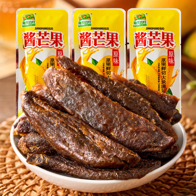 海天山庄九制酱芒果条酸甜果脯特色网红怀旧原味芒果蜜饯休闲零食|undefined
