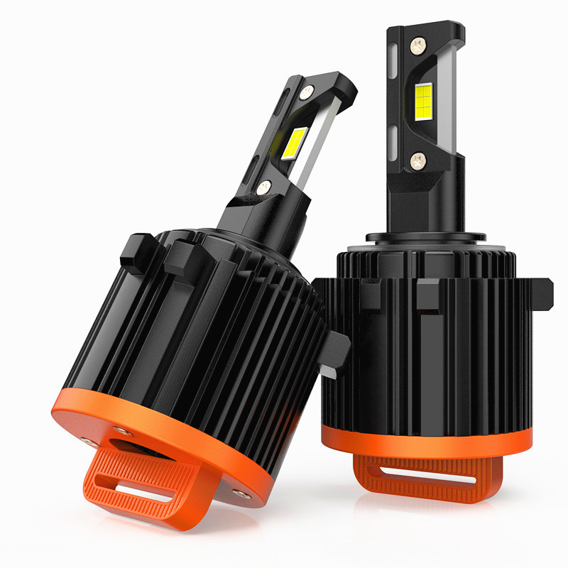 Tres tubos de cobre para Volkswagen Golf 7 faro LED especial GT7 - naranja negro, sin fijación, solución incorporada