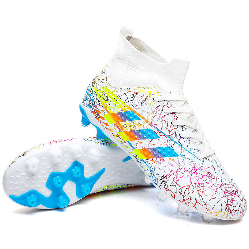 Nuevas zapatillas de entrenamiento de clavos largos para hombres y mujeres, zapatos de entrenamiento antideslizantes para estudiantes adolescentes, fábrica de fútbol TF