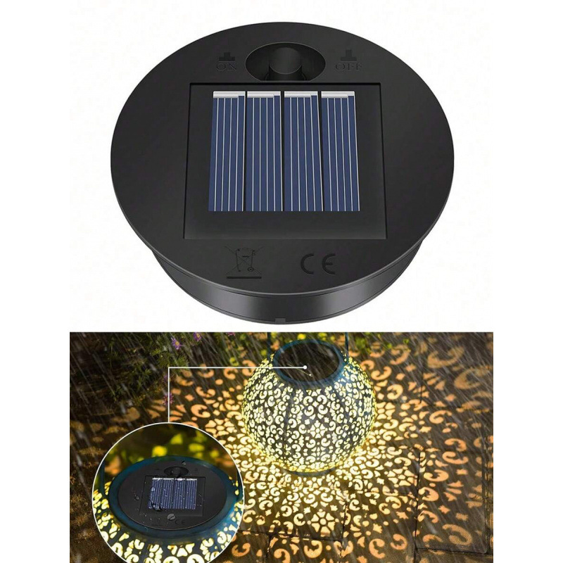 2025 Cross-Border New Outdoor Lighting Replacement Top Cover Outdoor Hanging Fairy Light Mason Jar