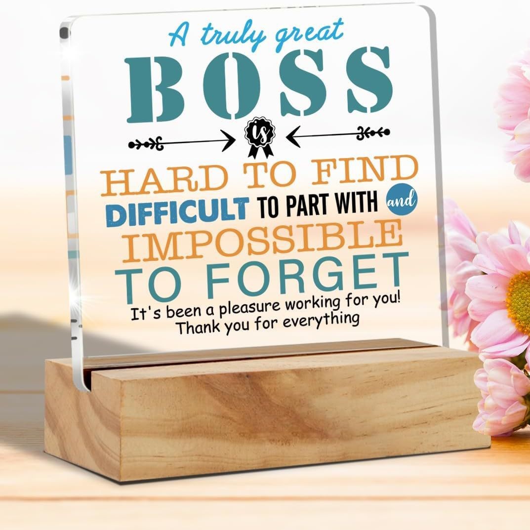 新品跨境热卖家居摆台透明亚克力正方形亚克力带木质底座装饰摆件