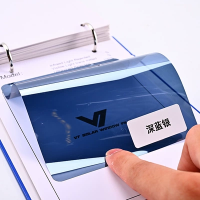 Automotive Film: film, strong explosion-proof car film - 152m-30m-deep-blue-silver