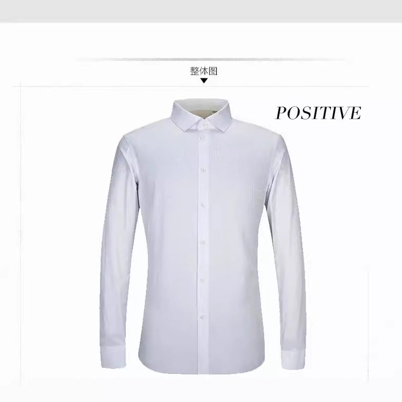2026 Men's Business All-Cotton Non-Iron Shirt Jfelvls White Shirt Men's Professional Slim-Fit Long-Sleeve One-Piece Delivery
