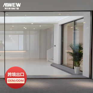 Cross-Border Customized Living Room Aluminum Alloy Glass Door Kitchen Sliding Door Window Glass Door Sliding Door Partition Balcony Door