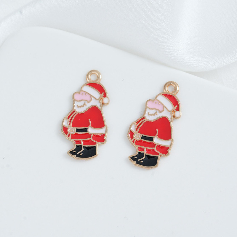 クリスマスシリーズDIY祭りアクセサリーアクセサリーシングル吊り上げサンタ手ロープツリーペンダント雪花ギフトボックスペンダント|undefined
