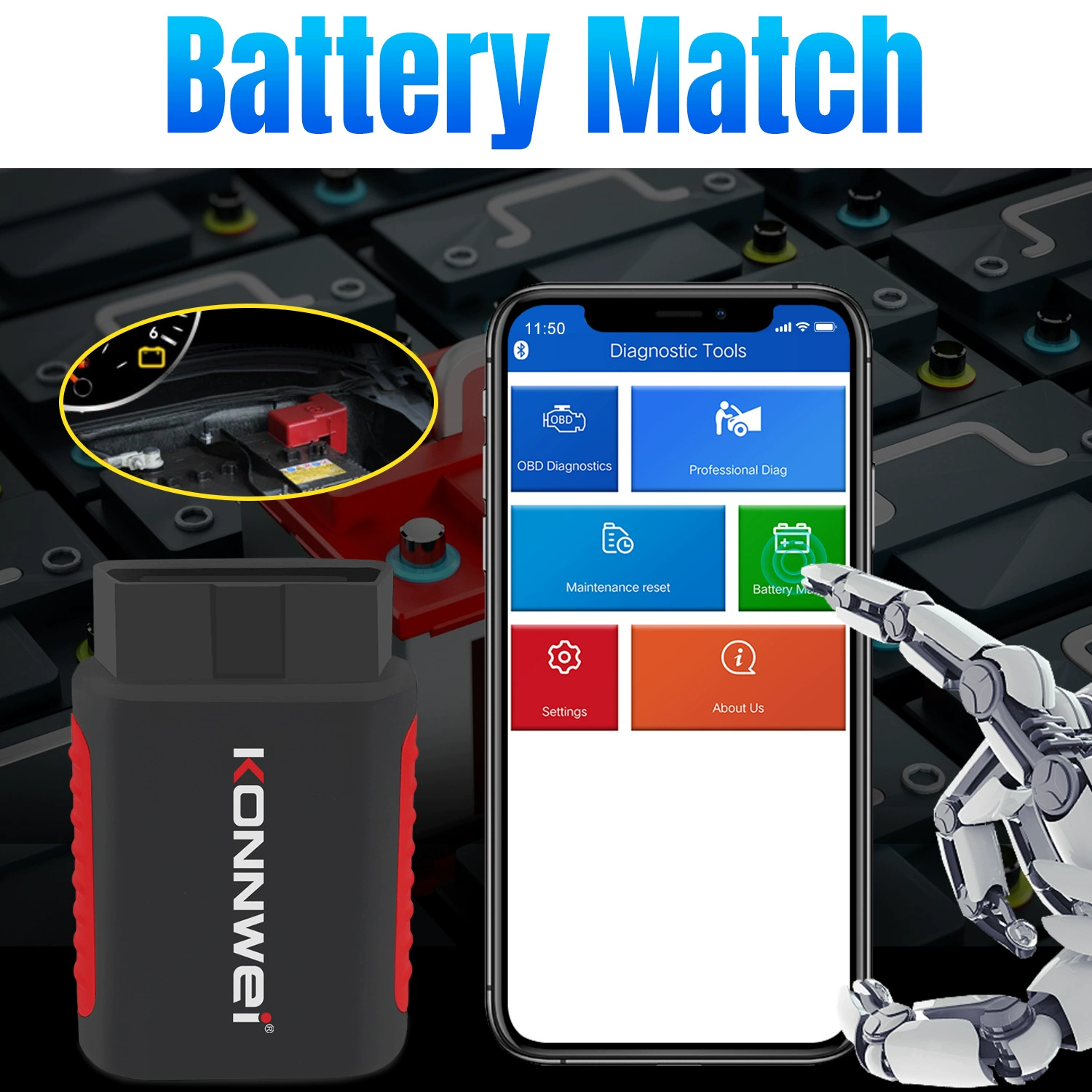 OBD2 сканер Bluetooth полная система ABS SRS диагностический инструмент