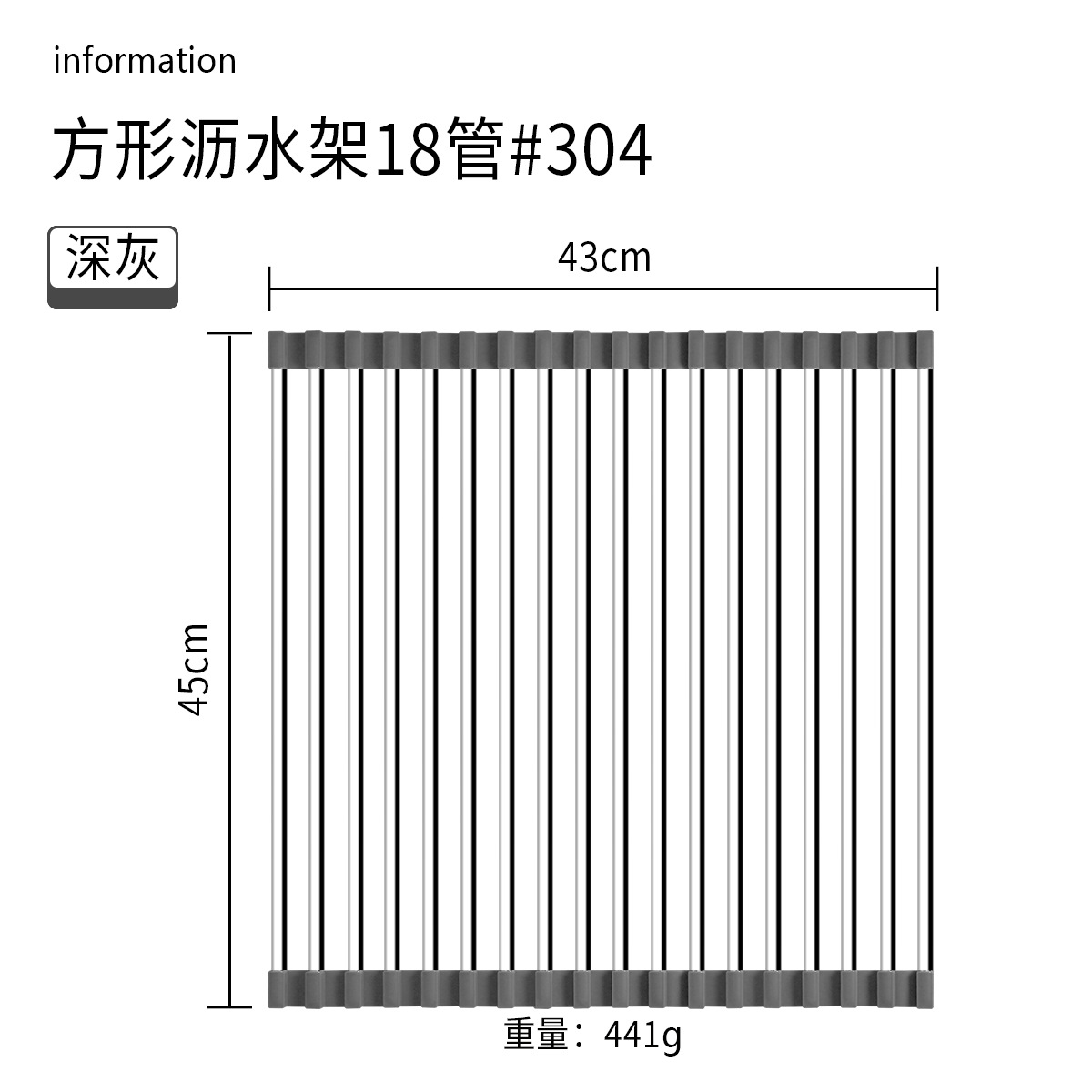 Cocina hogar 304 Escritorio de acero inoxidable integrado plegable tubo cuadrado plato taza obturador fregadero drenaje estante
