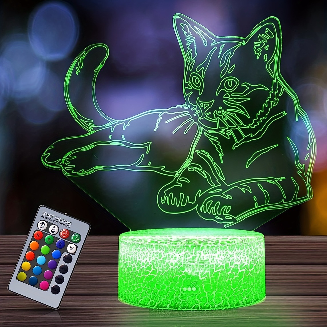 Luz de noche 3D habitación de niños luces de atmósfera luces de cabecera luces de noche luces de escritorio luces de atmósfera decoración de dormitorio image 13