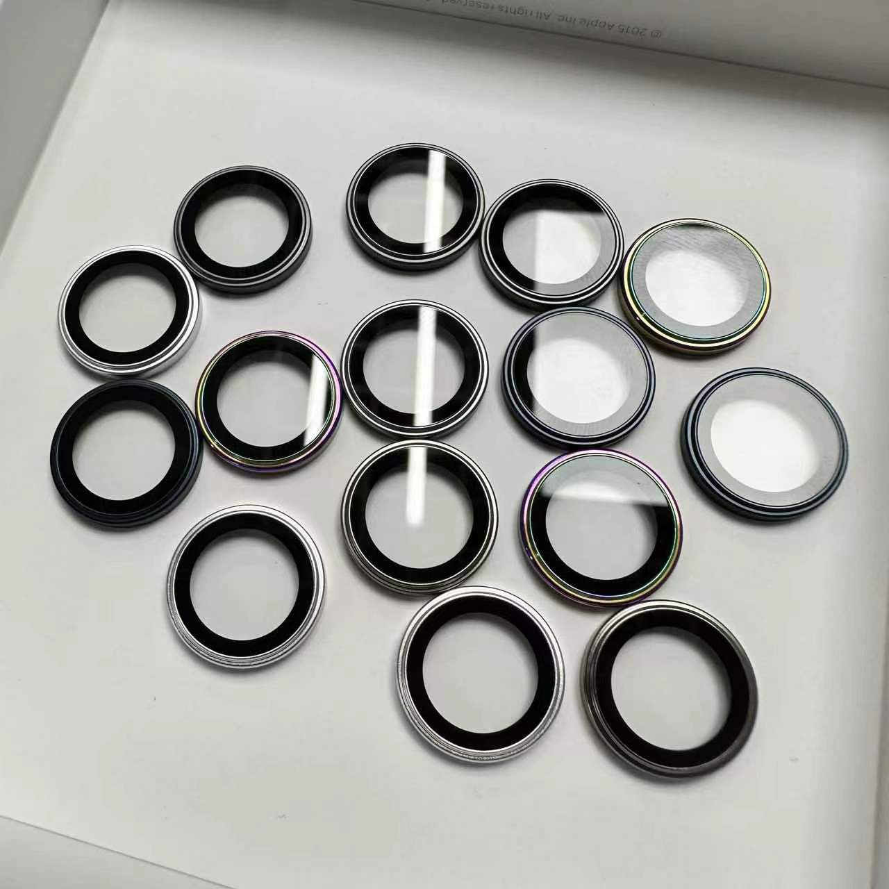 Aplicable a iPhone15 película protectora de película de lente de teléfono móvil Apple 15Pro cámara trasera película de lente de metal
