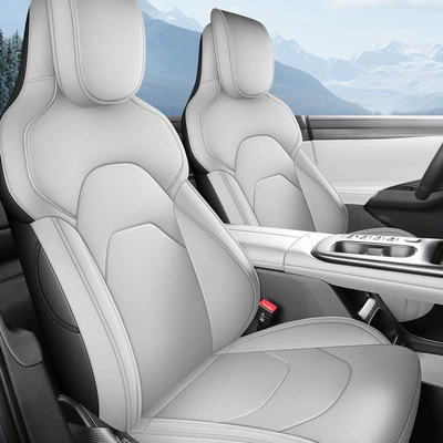 Modelə uyğun (Original) oturacaq örtükləri Seat Cover, Five-Seater Fully Surrounded - original-car-texture-customized-galaxy-graynappa-leather-dedicated-car