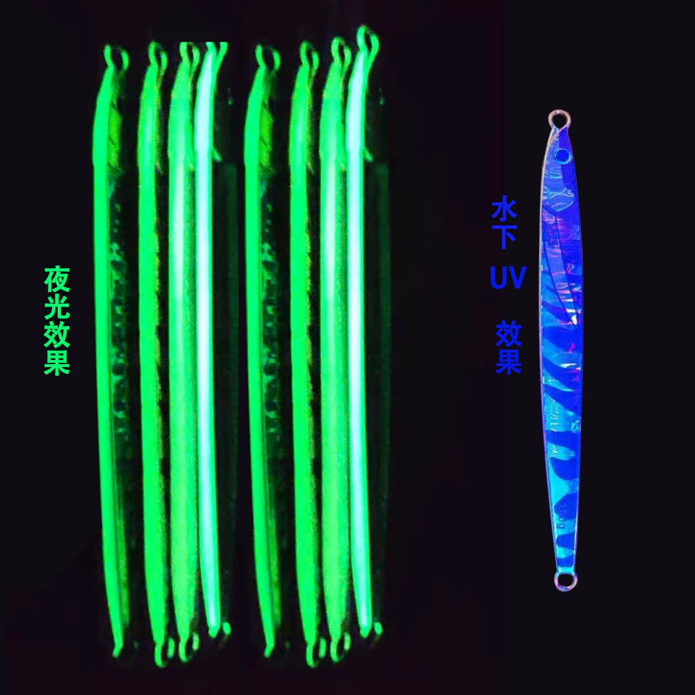 Набор нажива Luya Skinth Iron board светящаяся UV ведущая рыболовнаяёженная приманка вес 150g180g море рыбалка золотой пистолет глава красный жёлтый крепкая приманка