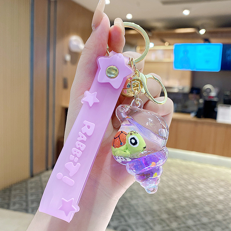 Flotante pequeño llavero de peces de colores para hombres y mujeres exquisito lindo botella a la deriva llave del coche colgante mochila colgante pequeño regalo