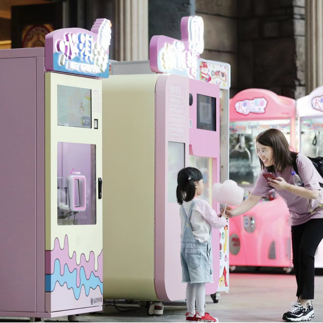 Helado automático/máquina expendedora de helados ventas directas de fábrica inteligente mantenimiento conveniente simple puesto de mercado nocturno disponible